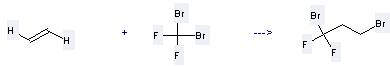 Propane, 1,3-dibromo-1,1-difluoro- can be prepared by ethene and dibromo-difluoro-methane at the temperature of 80°C